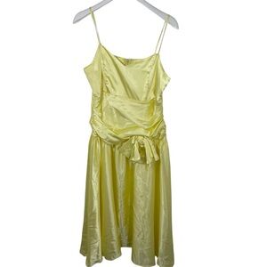 Light‎ Yellow Satin Formal Dress, 8